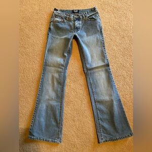 Angels Embellished Pockets Flare Jeans